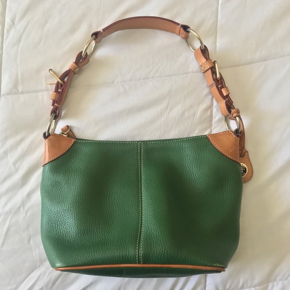 Rare Dooney & Bourke Pebble Green Leather Purse - Picture 10 of 10